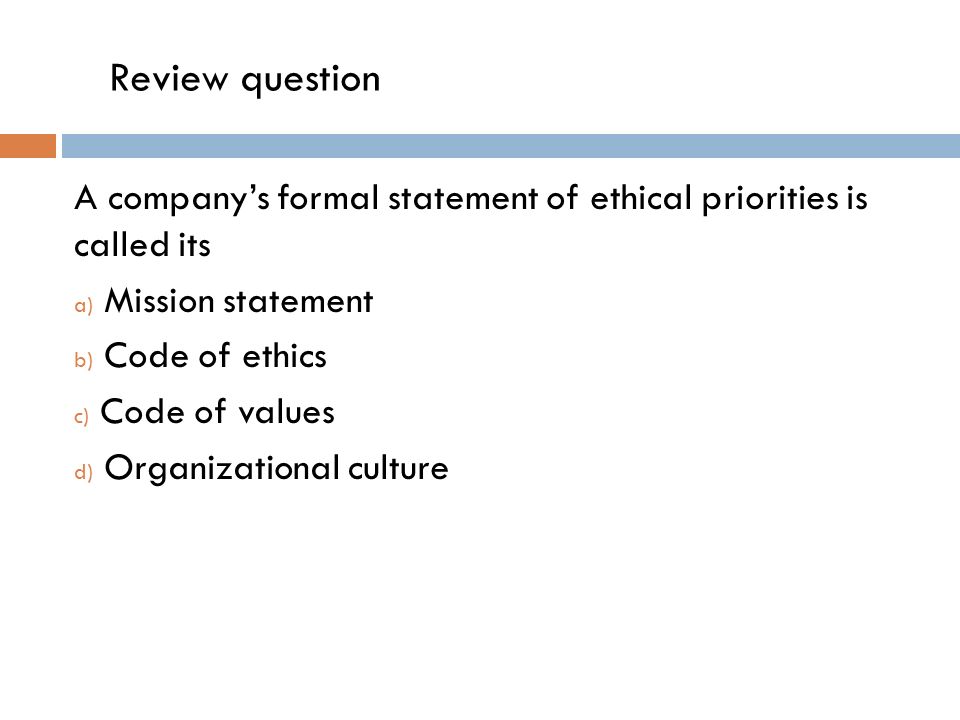 Review of caterpillars code of ethics